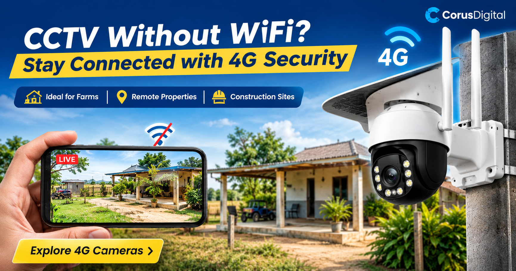 Best CCTV Camera for Remote Areas Without WiFi